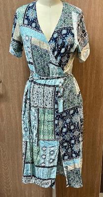 Patchwork Print Dress