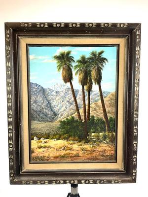 1090 Large Original Desert Landscape Painting by Karl Weidhofer (1920-2001) California