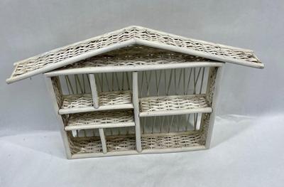 Wicker House Shaped Shelf