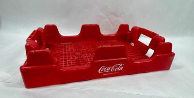 Vintage Coca-Cola Red Plastic Bottle Tray