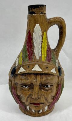 Native American Themed Casa Vento Faces of the World Decanter