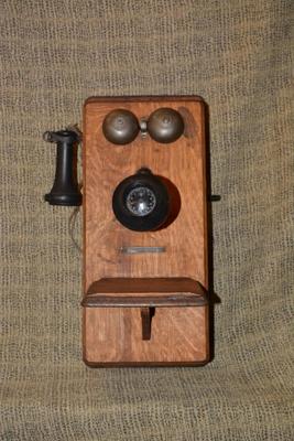 Very Vintage Stromberg Carlson Crank Telephone 21”x12”x9.75”