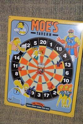 ‘The Simpsons’ 2002 Magnetic Dartboard 19.5”x15.5”