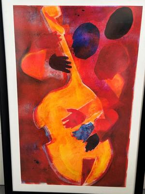 GIL MAYERS DOUBLE BASS, TRIPLE HEAD WALL ART