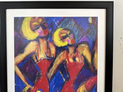TAMBOURINE TWINS WALL ART BY GINA BERNARDINI