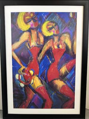 TAMBOURINE TWINS WALL ART BY GINA BERNARDINI