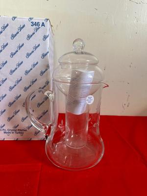 NEW PRINCESS HOUSE ICE TEA PITCHER W/GLASS INSERT