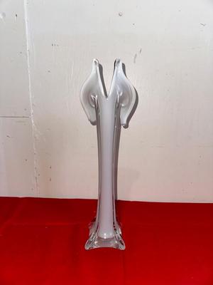HAND BLOWN CALA LILLY GLASS VASE