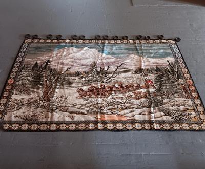 VELVET TAPESTRY DOG SLED TEAM