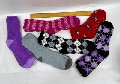 Lot of Thick, Fuzzy, Warm Socks for lounging