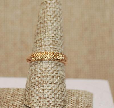 Size 8 All Gold Tone Wrap-Around Snake Ring (4.8g)