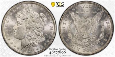 1883-CC GSA Morgan Dollar - NGC MS62