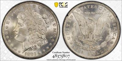 1883-CC GSA Morgan Dollar - PCGS MS64