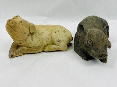 2 Garden Piggy Pigs
