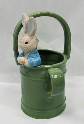 Royal Doulton Beatrix Potter Peter Rabbit inside of green Watering Can