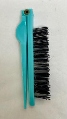 Vintage Folding Pocket Brush Turquoise