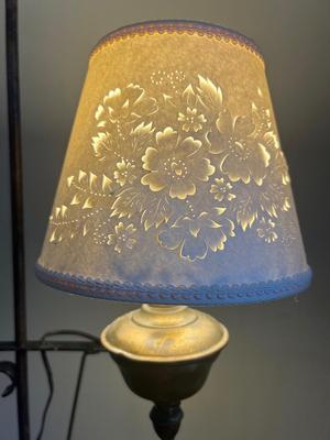 Vintage Wrought Iron Floor Lamp