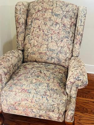 LAZYBOY Recliner Floral Wingback Chair