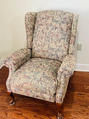 LAZYBOY Recliner Floral Wingback Chair
