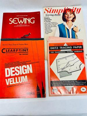 Vintage Home Sewing Books and Supplies