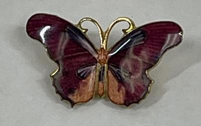 Cloisonne Butterfly Pin