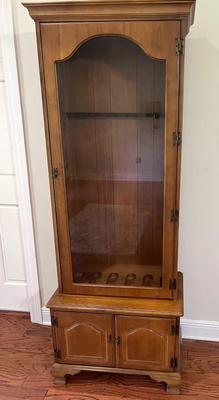 Solid Wood Lockable Gun Cabinet