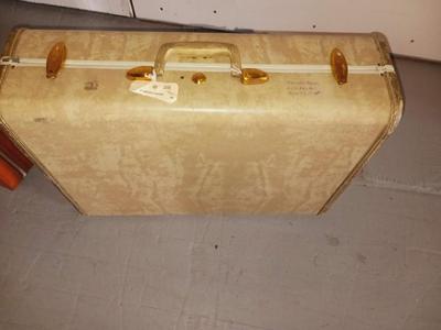 3 PIECE SOFT SIDED LUGGAGE, LUGGAGE CART AND VINTAGE SUITCASE