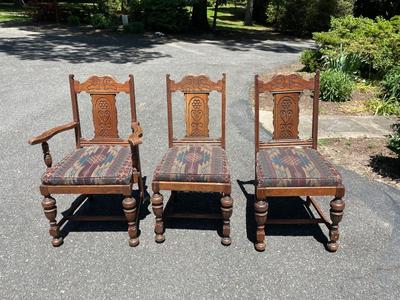Set of Three Antique Chairs