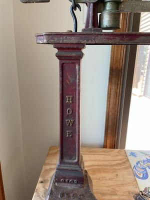 Antique Cast Iron Howe Platform Scale