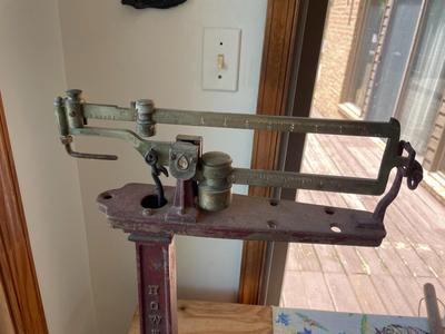 Antique Cast Iron Howe Platform Scale