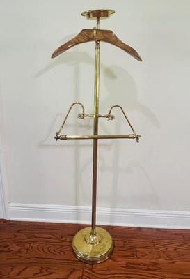 Vintage Brass Gentlemen Valet Stand~Read Details
