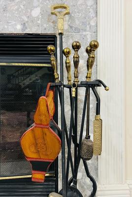 10 Piece Fireplace Set