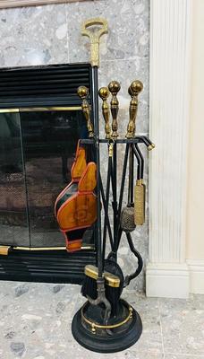 10 Piece Fireplace Set