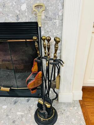 10 Piece Fireplace Set