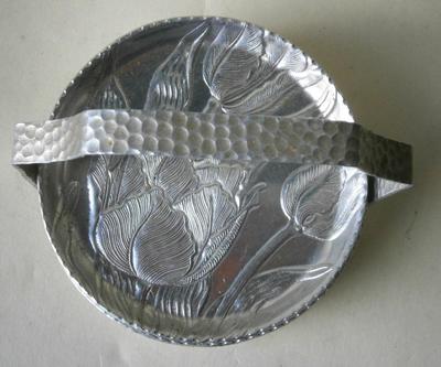 Mid Century Aluminum Coaster Set