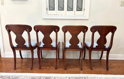 Carved Mahogany Dining Chairs Set Of Four