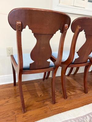 Carved Mahogany Dining Chairs Set Of Four