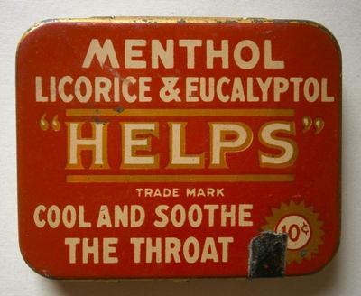 "HELPS" Licorice & Eucalyptol Tin