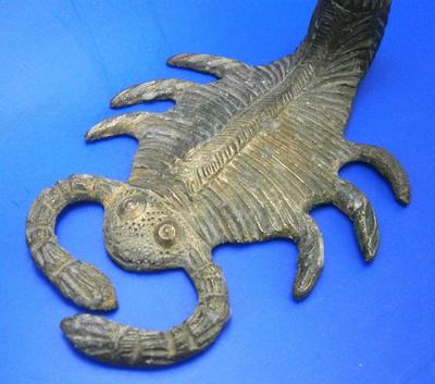 Vintage Figural Scorpion Brass Candlestick