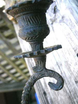 Vintage Figural Scorpion Brass Candlestick