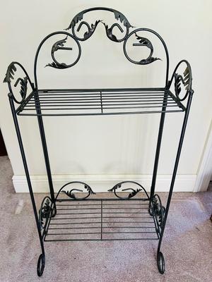 Metal Two Tier Stand
