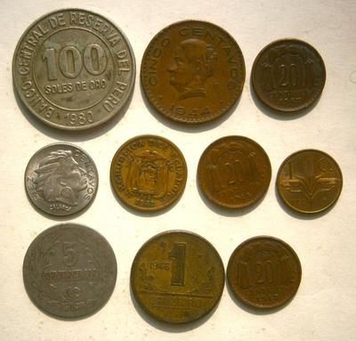 10 Old Foreign Coins