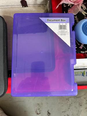 BRIEFCASE, BINOCULARS, CD HOLDER BOOK, PERSONAL FAN AND MORE
