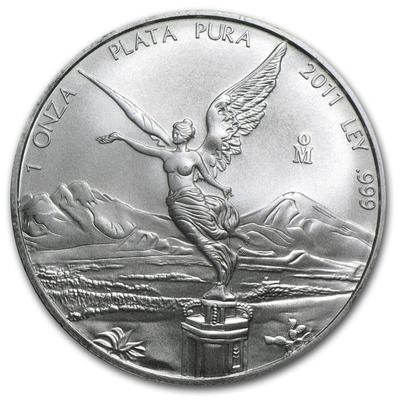 2011 Mexico 1 oz Silver Libertad BU - Qty 5