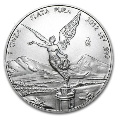 2012 Mexico 1 oz Silver Libertad BU - Qty 5