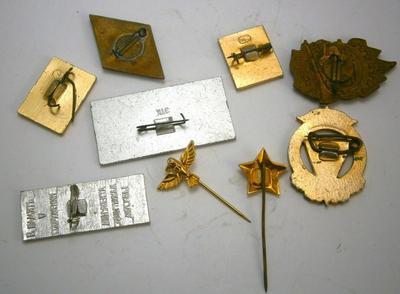 9 Vintage Russian Pins