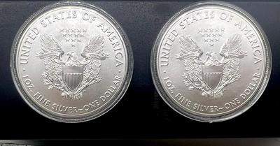 Lot of 2- 2017 1 oz American Silver Eagle Coins