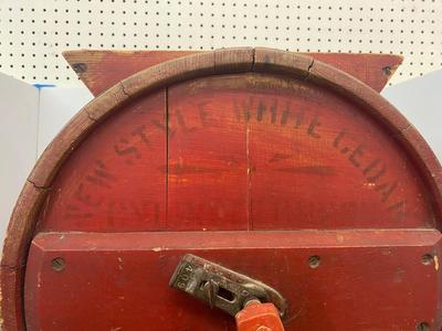 Antique Wooden Countertop 7 gallon Butter Churn