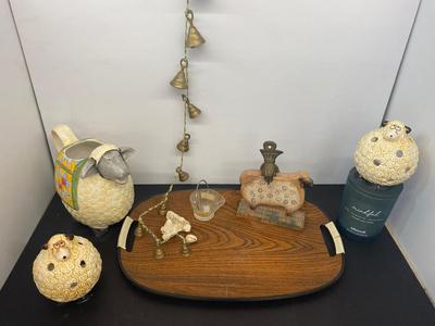 A Bit Sheepish! With a cool Brass Iron Hand Clip, Brass Bells, Relaxing Candle and More
