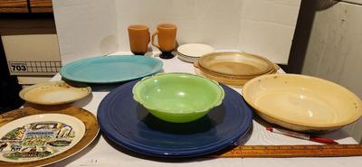 Mckee Jadeite Laurel Serving Bowl, Fiestaware